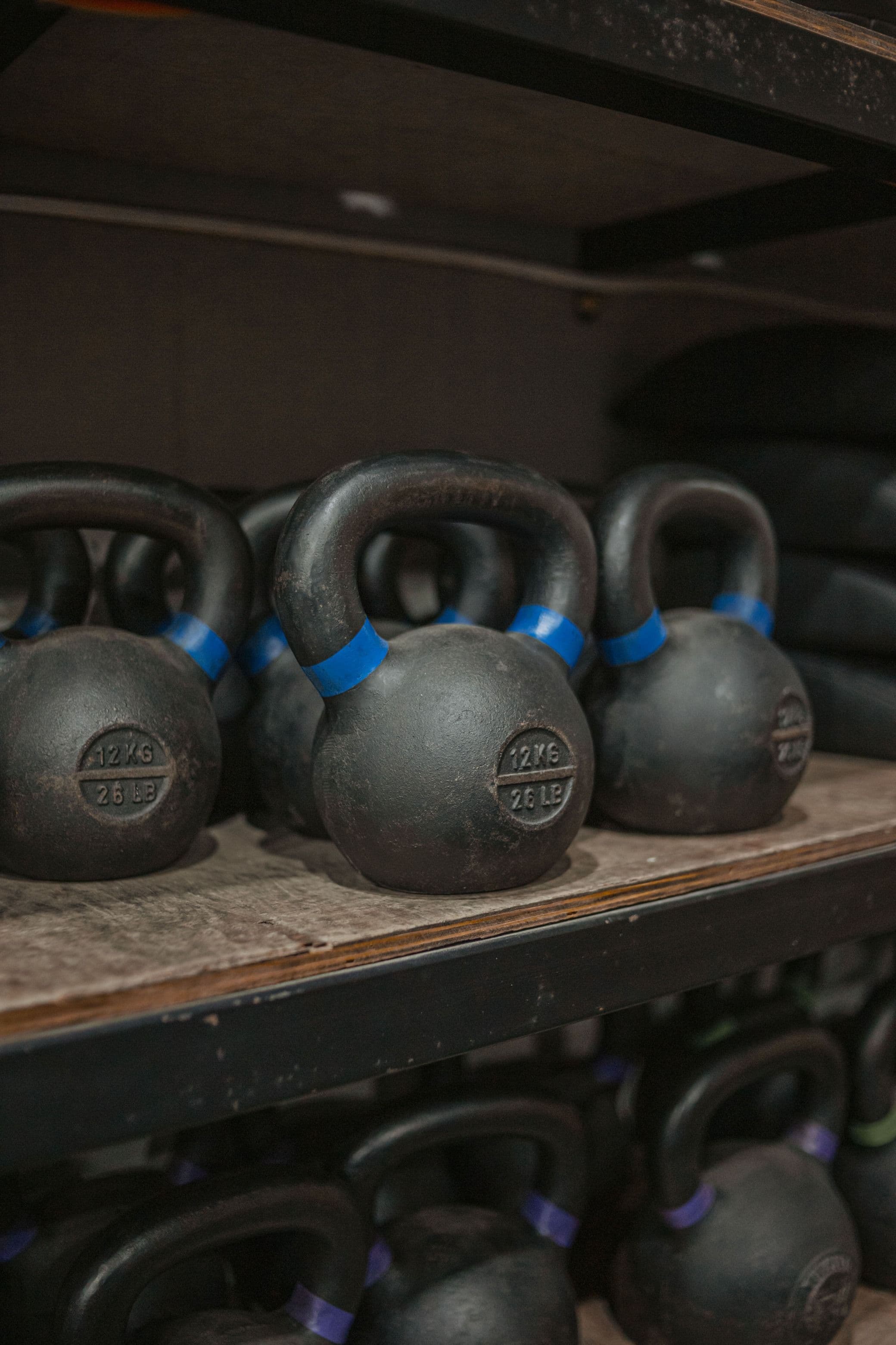 Imagem de pesos de academia da academia The Box, localizado no Raboni Complexo Esportivo